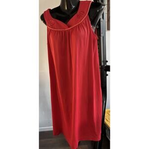 Vintage Aristocraft Red Nightgown Size Small